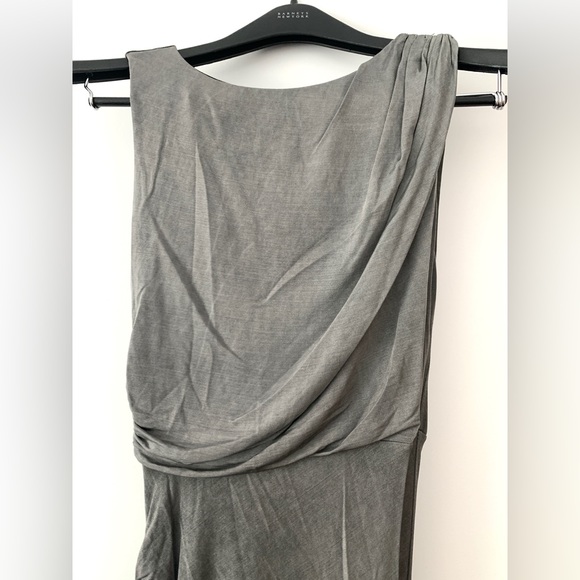 ❗️CLEAROUT❗️ EUC! ALICE + OLIVIA by Stacey Bendet Air gunmetal ruched DRESS - XS - Picture 2 of 7